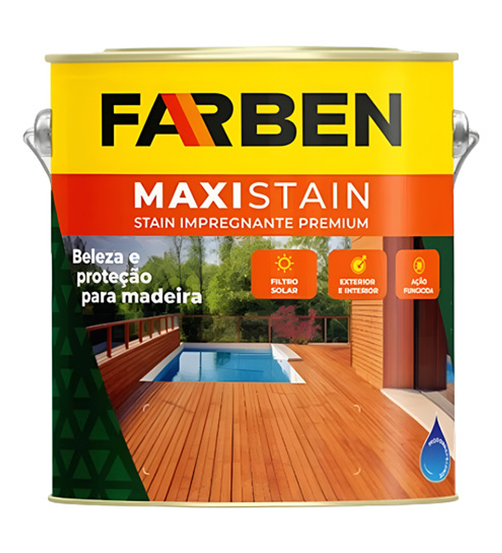 Protector Stain Farben Galón Impregnante Filtro Uv Mate Cedro