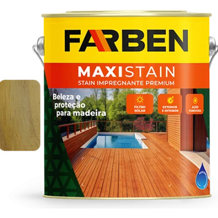 Protector Stain Farben Galón Impregnante Filtro Uv Mate Cedro 4