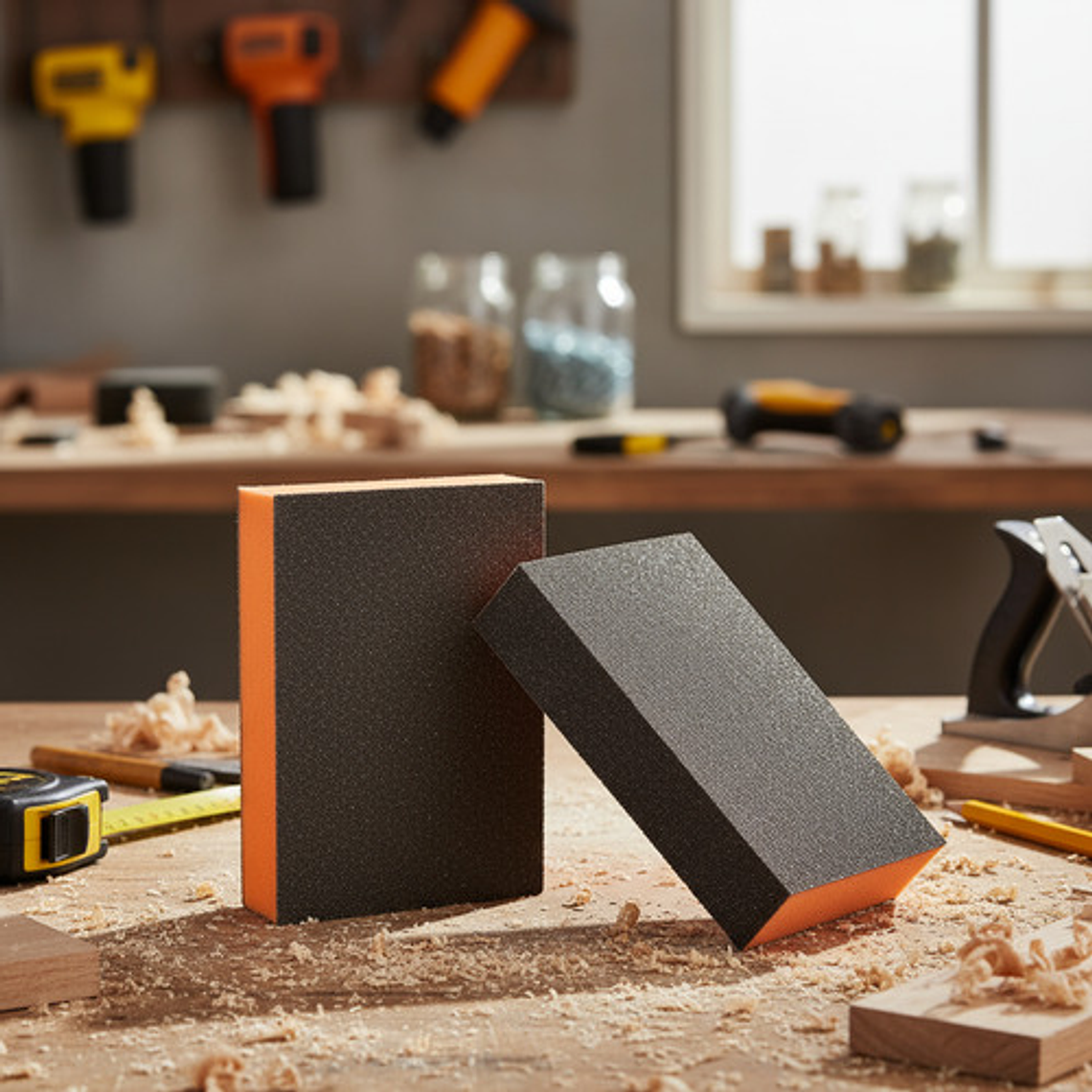 Lija Esponja Block Naranja #60 Pack 8 Unidades 60 1