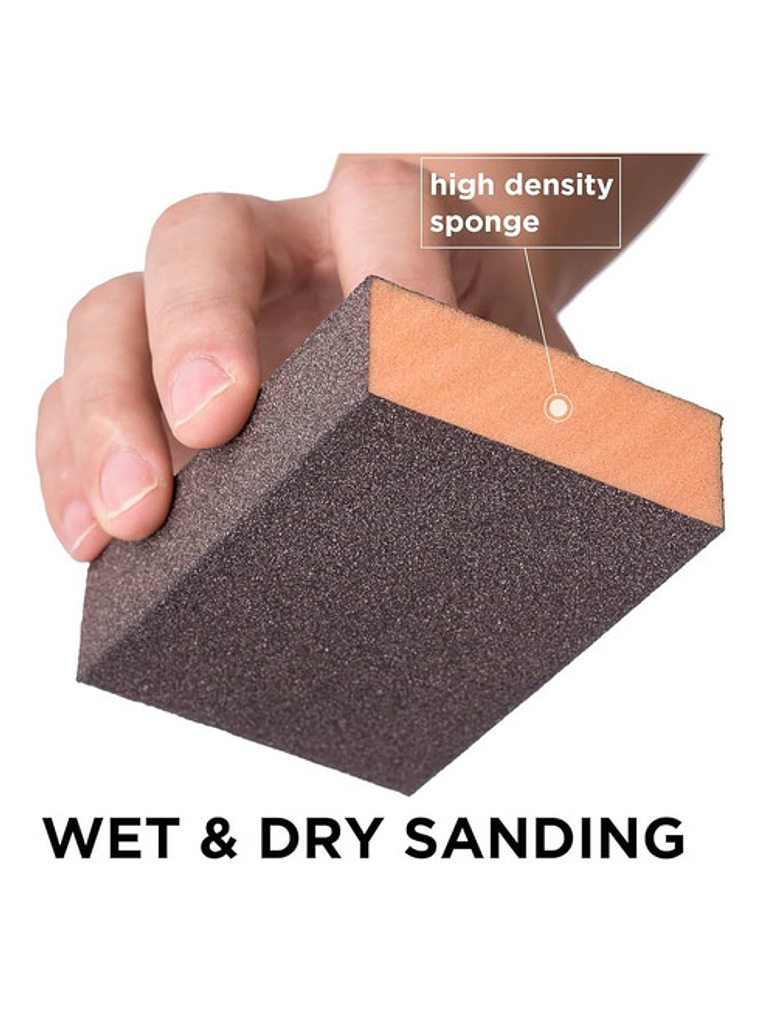 Lija Esponja Block Naranja #60 Pack 8 Unidades 60 4