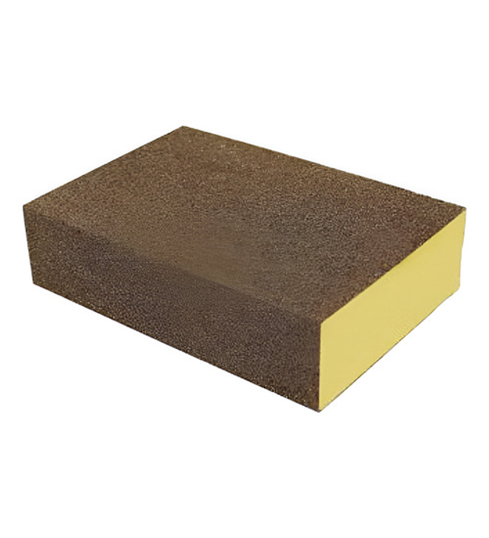 Lija Esponja Block Amarilla #80 Pack 8 Unidades