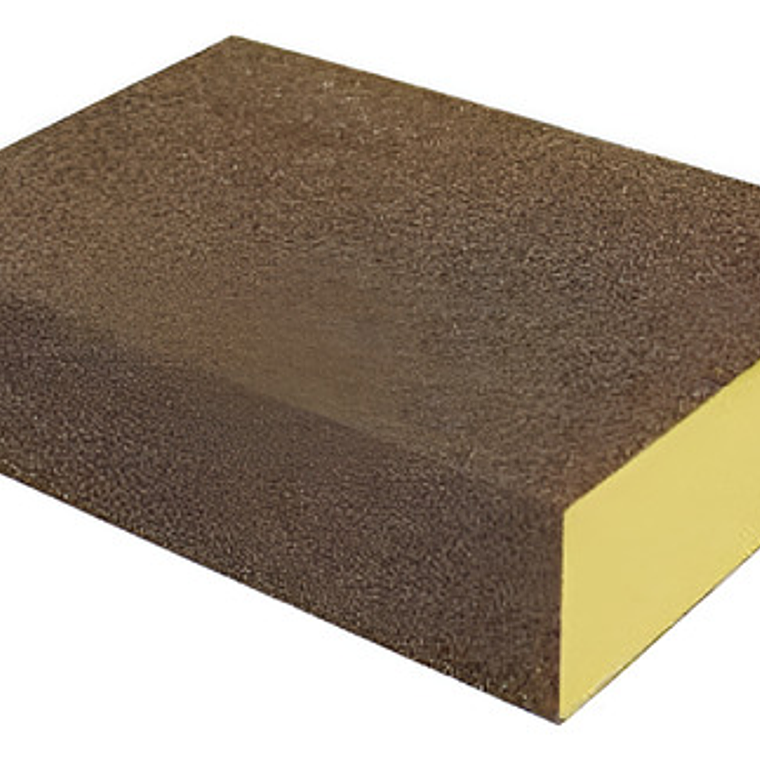 Lija Esponja Block Amarilla #80 Pack 8 Unidades 1