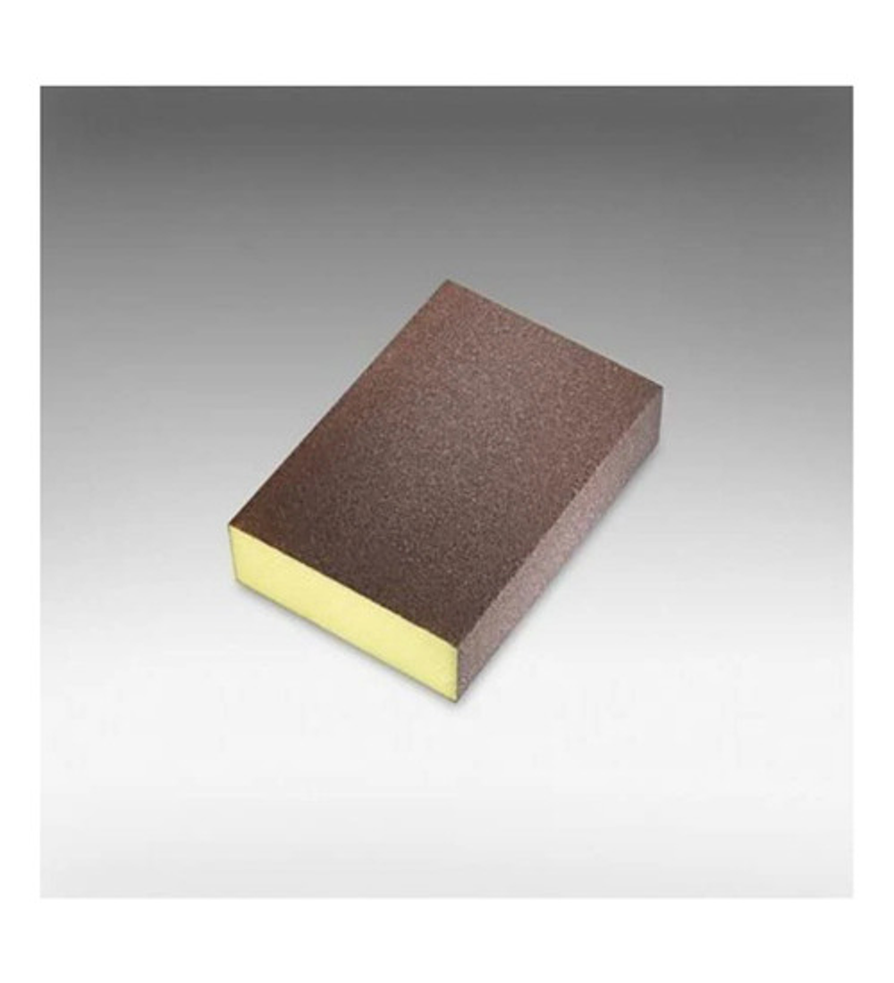 Lija Esponja Block Amarilla #80 Pack 8 Unidades