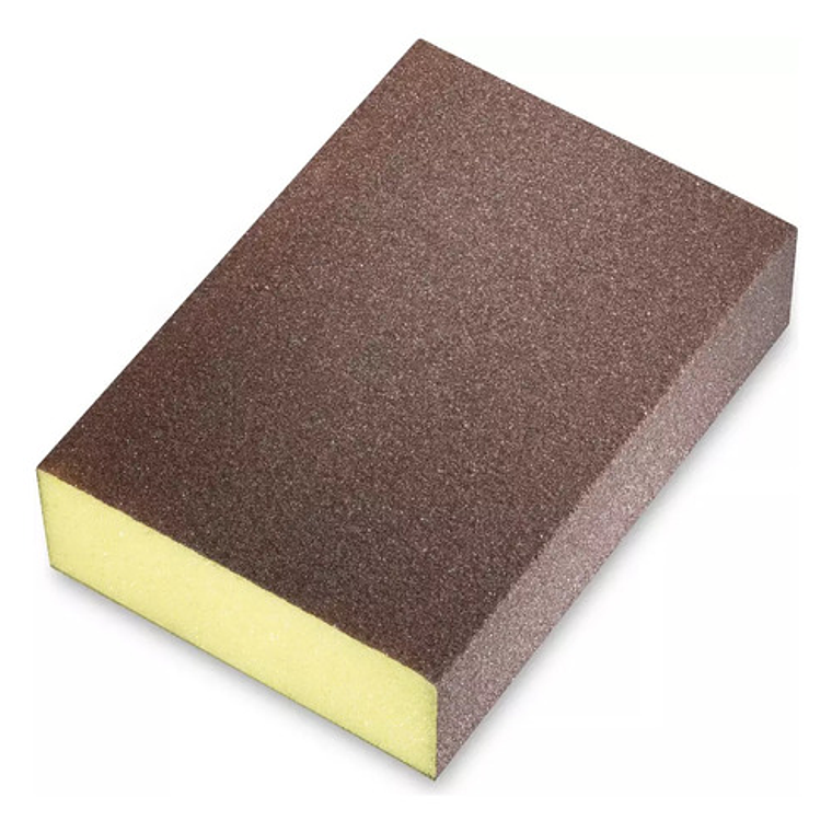 Lija Esponja Block Amarilla #80 Pack 8 Unidades 3