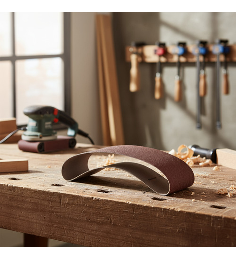 Lija Banda 4x24 Madera 20 Unidades #100 100