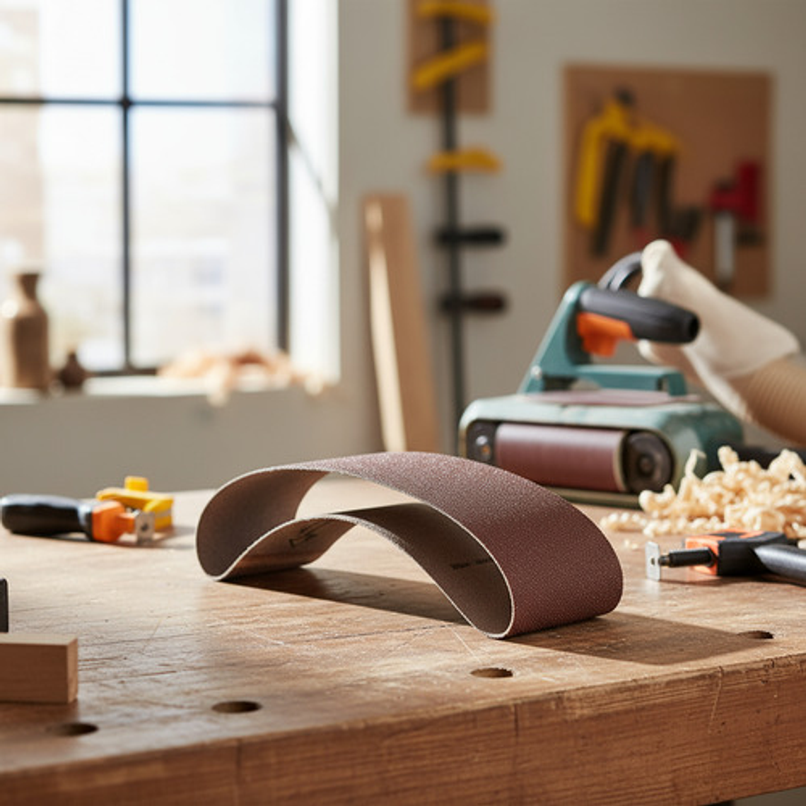 Lija Banda 4x24 Madera 20 Unidades #120 120 3