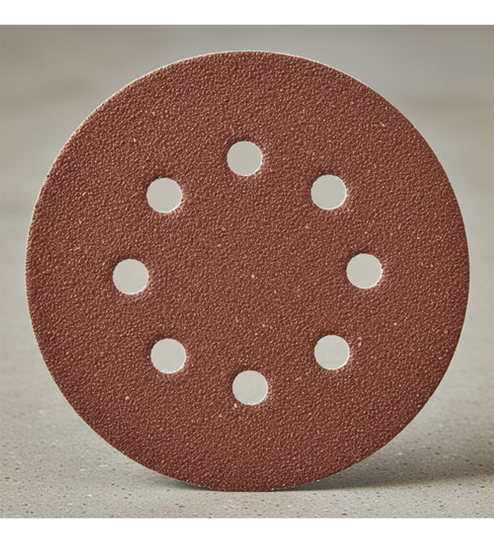 Disco Lija #80 Con Velcro 150mm / 6  Set 10 Unidades
