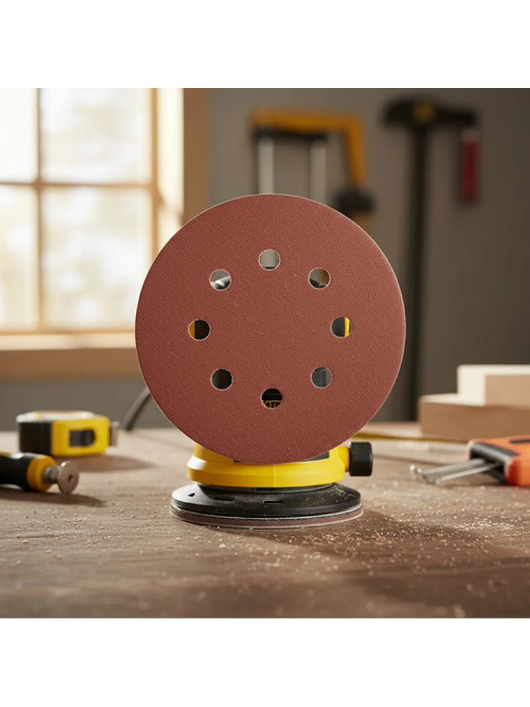 Disco Lija #320 Con Velcro 150mm / 6  Set 10 Unidades 2