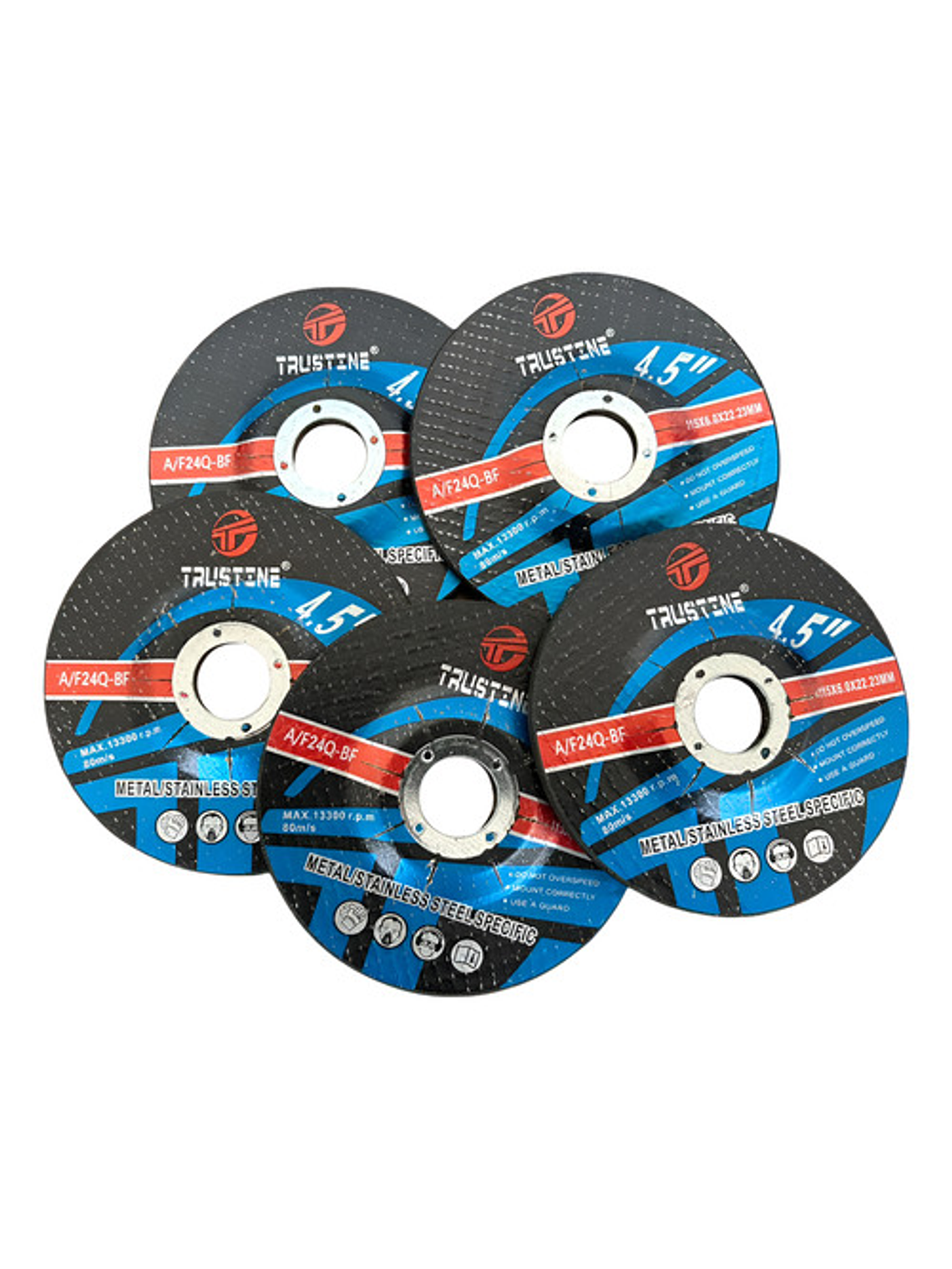 Disco Desbaste 115mm / 4,5 PuLG Alta Duracion 10 Unidades 1