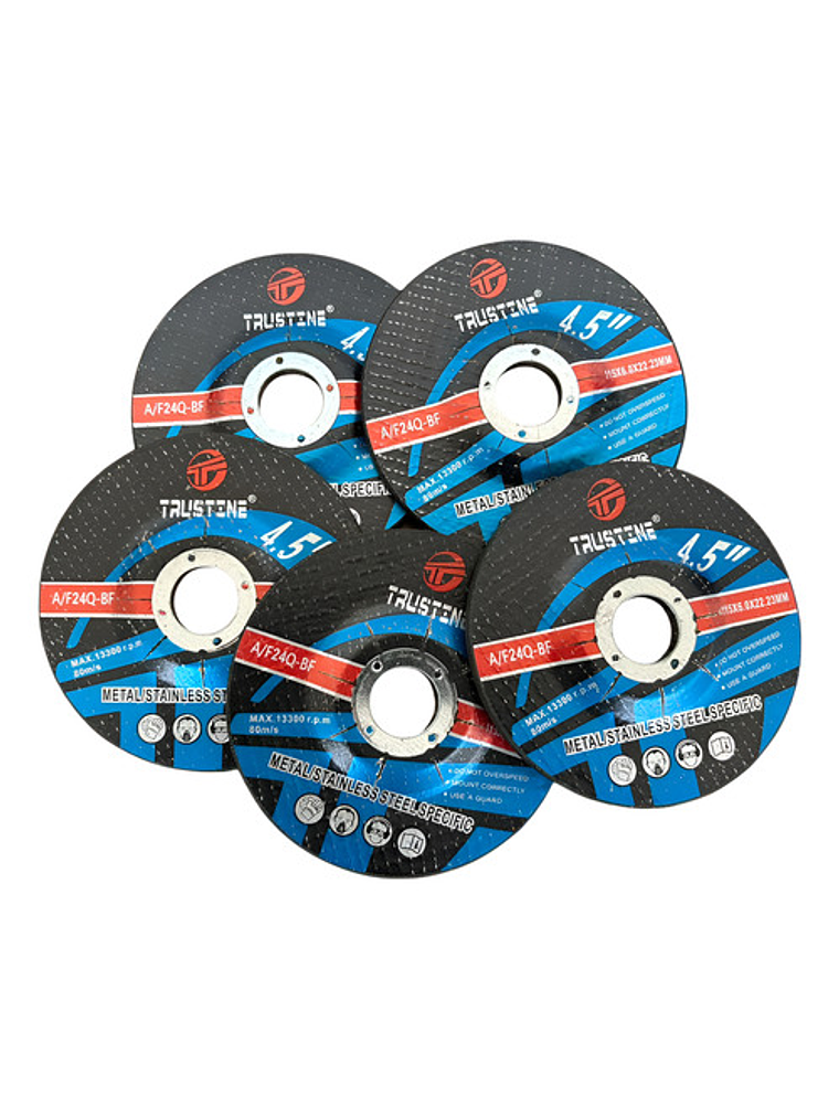 Disco Desbaste 115mm / 4,5 PuLG Alta Duracion 10 Unidades 1