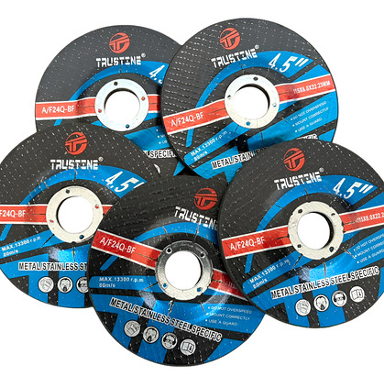 Disco Desbaste 115mm / 4,5 PuLG Alta Duracion 10 Unidades 1