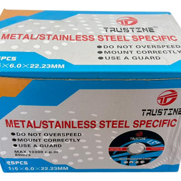 Disco Corte 115mm/4,5 Pulgadas Alta Duracion 10 Unidades 2