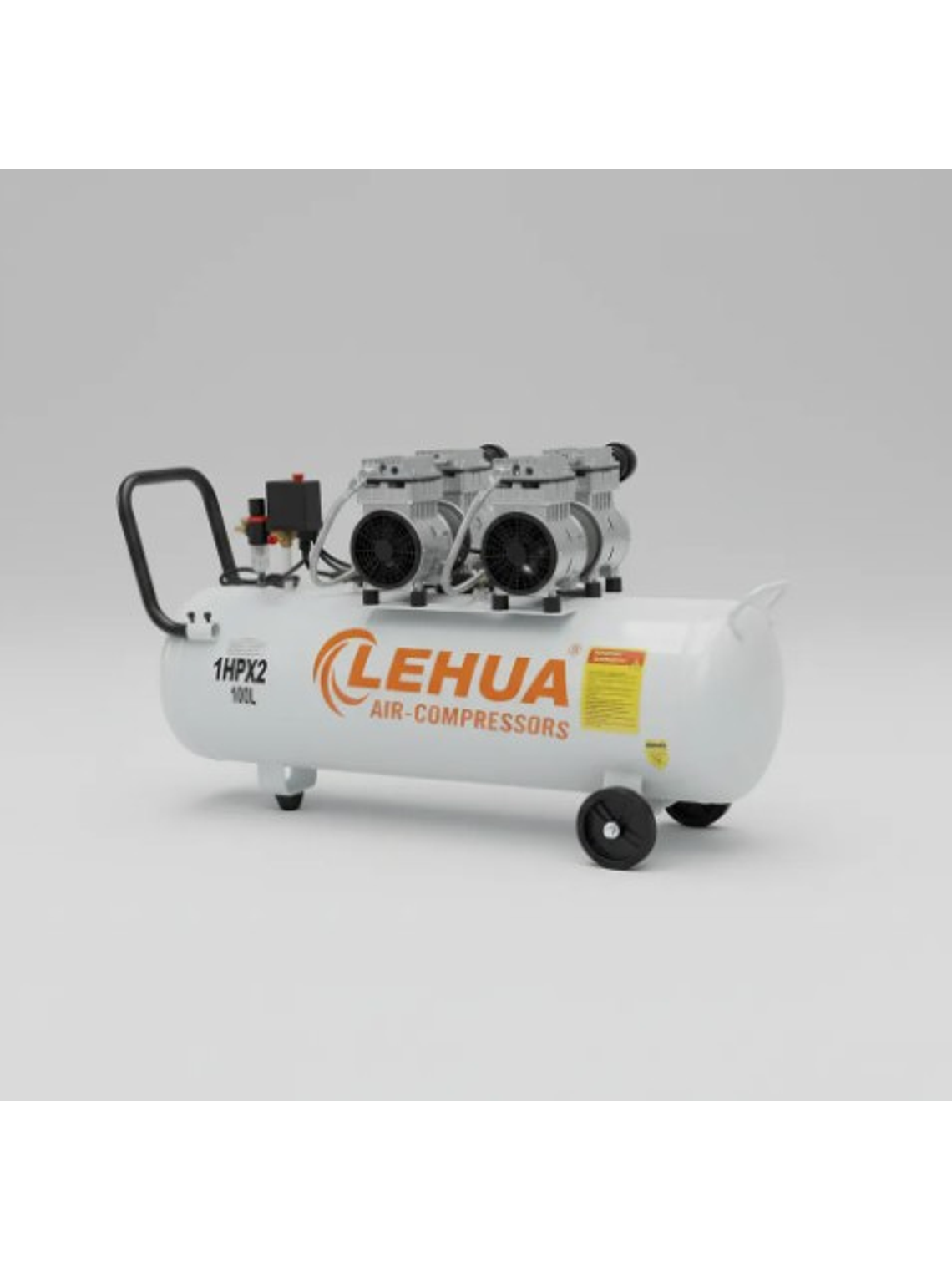 Compresor Silencioso Lehua 2Hp  100lts Monofásico  1