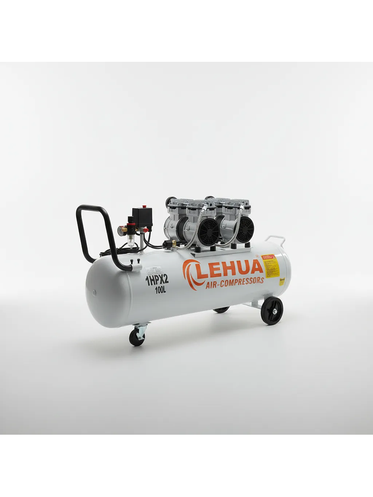 Compresor Silencioso Lehua 2Hp  100lts Monofásico  3