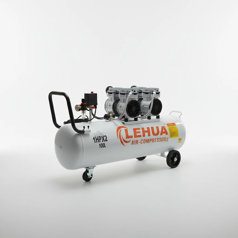 Compresor Silencioso Lehua 2Hp  100lts Monofásico  3