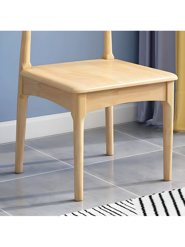 Mesa Con 6 Sillas Windsor Bistró Madera Natural 150x80 5