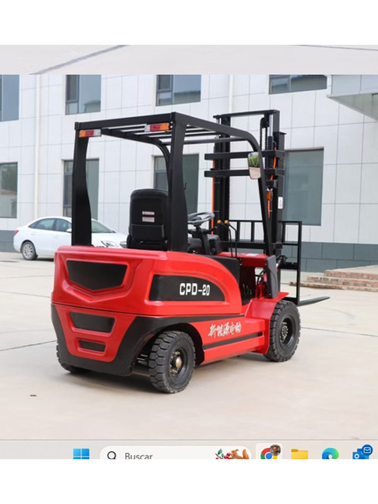 Grua Horquilla Electrica 3.0 Ton Cpd30e Mástil Triple 4.5mt 2