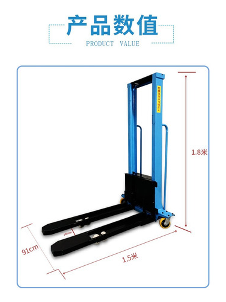 Apilador Eléctrico 1000 Kg  Se Lleva En Pick Up Del Vehículo 4