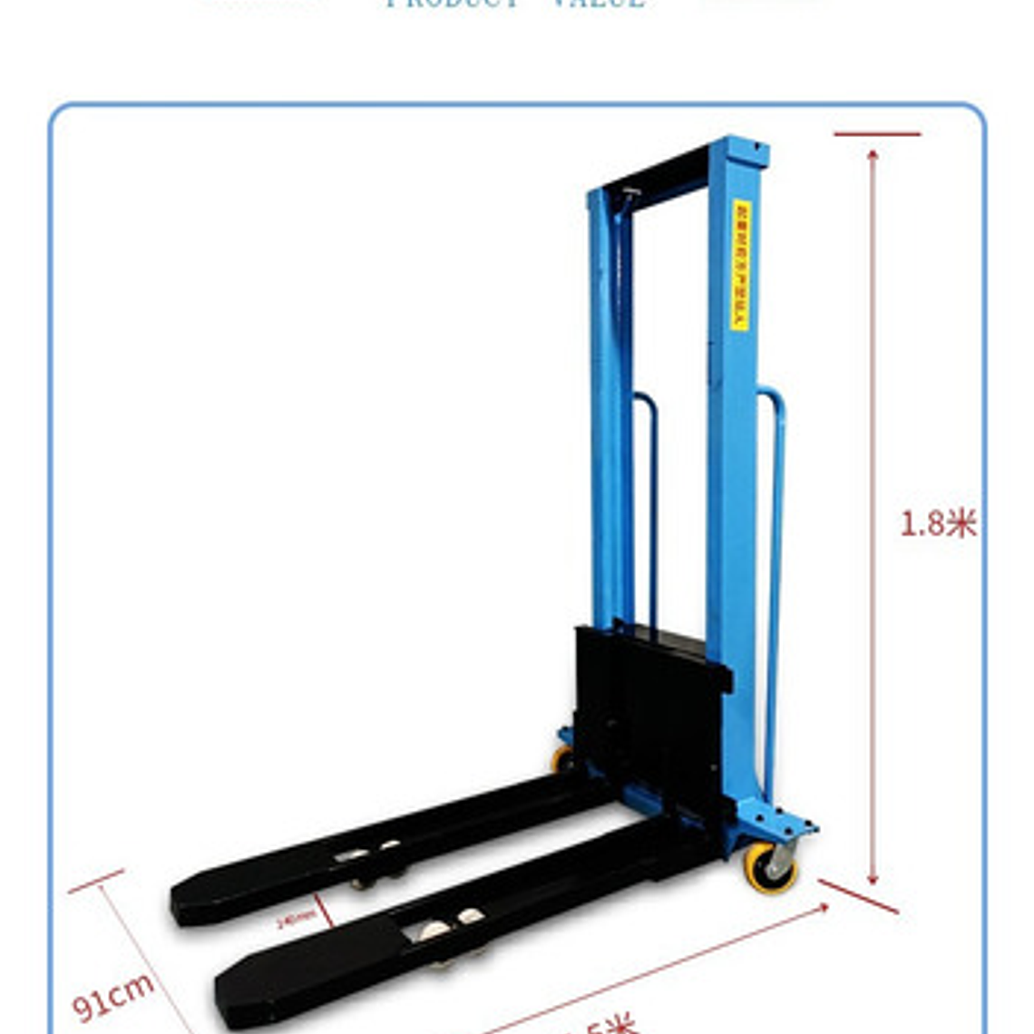 Apilador Eléctrico 1000 Kg  Se Lleva En Pick Up Del Vehículo 4