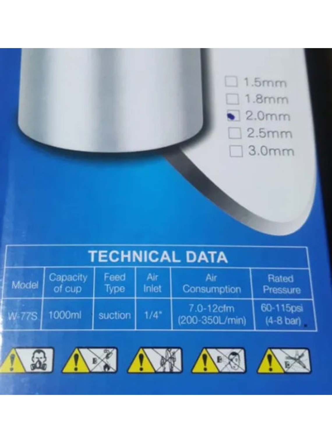 Pistola Auarita  W-77s   High Pressure Spray  De  2.0mm Metal 4