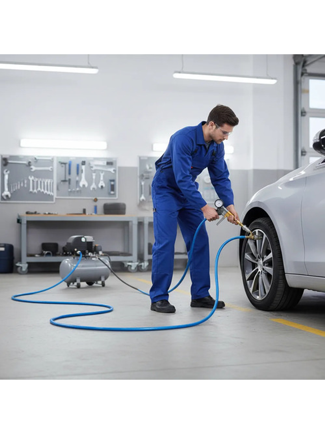 Manguera 50mts Aire Comprimido / Compresor Azul 4