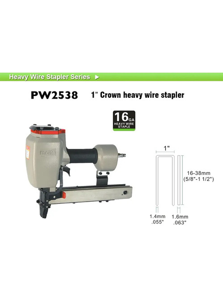 Pistola Corchetera Parrillera Neumática Meite Pw2538-l 4