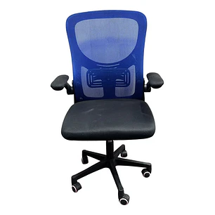 Silla Escritorio Oficina Premium 2308-4 Azul Respaldo Alto