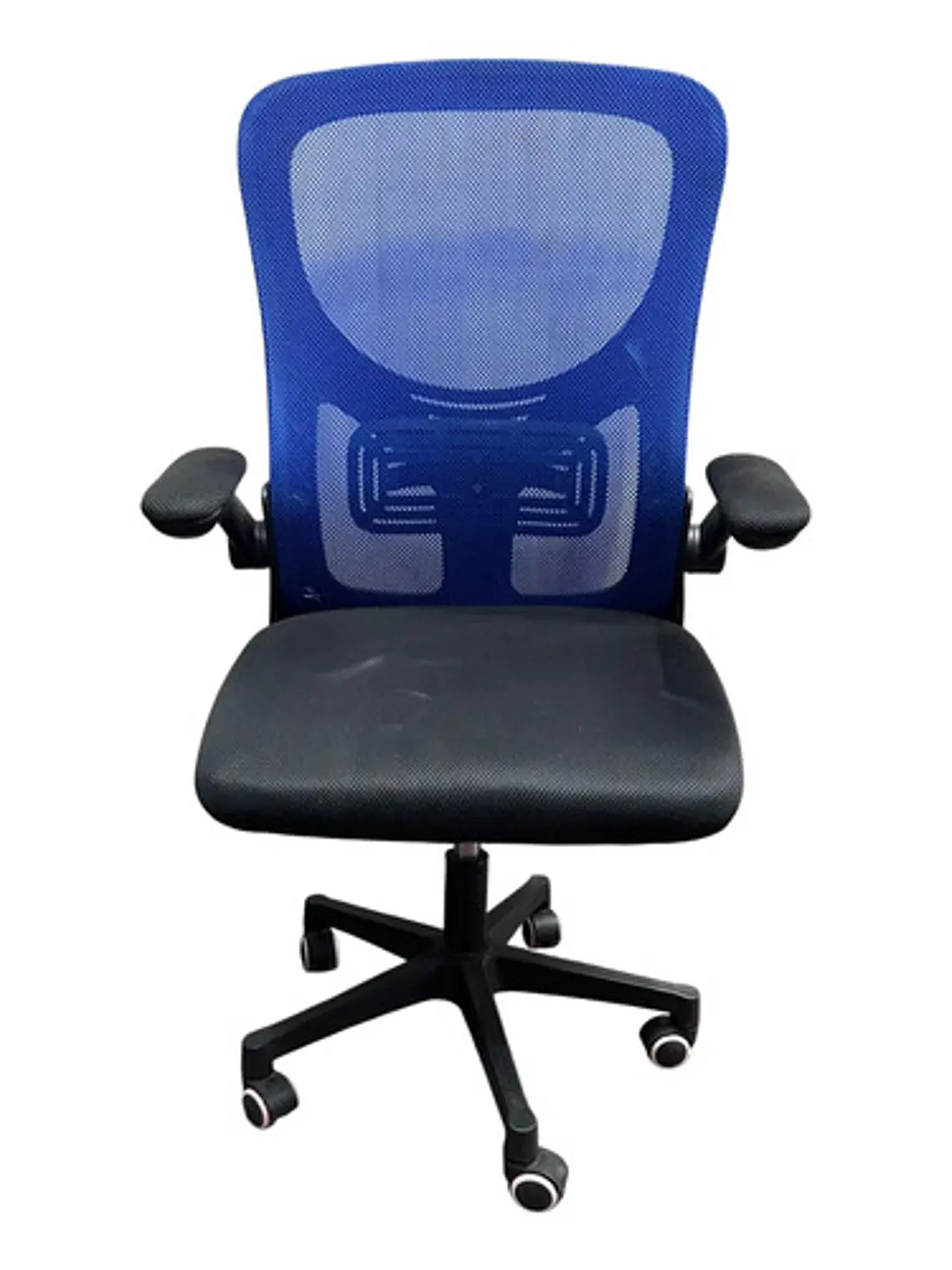 Silla Escritorio Oficina Premium 2308-4 Azul Respaldo Alto 2