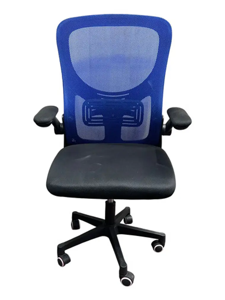 Silla Escritorio Oficina Premium 2308-4 Azul Respaldo Alto 2