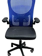 Silla Escritorio Oficina Premium 2308-4 Azul Respaldo Alto - Miniatura 2