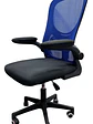 Silla Escritorio Oficina Premium 2308-4 Azul Respaldo Alto - Miniatura 3