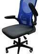 Silla Escritorio Oficina Premium 2308-4 Azul Respaldo Alto - Miniatura 4