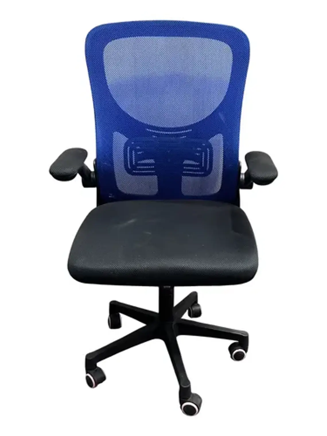 Silla Escritorio Oficina Premium 2308-4 Azul Respaldo Alto 5