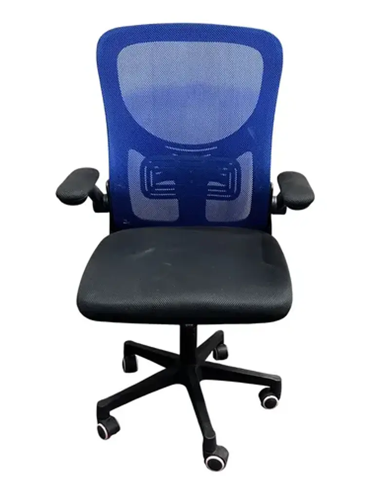 Silla Escritorio Oficina Premium 2308-4 Azul Respaldo Alto 5