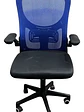 Silla Escritorio Oficina Premium 2308-4 Azul Respaldo Alto - Miniatura 5