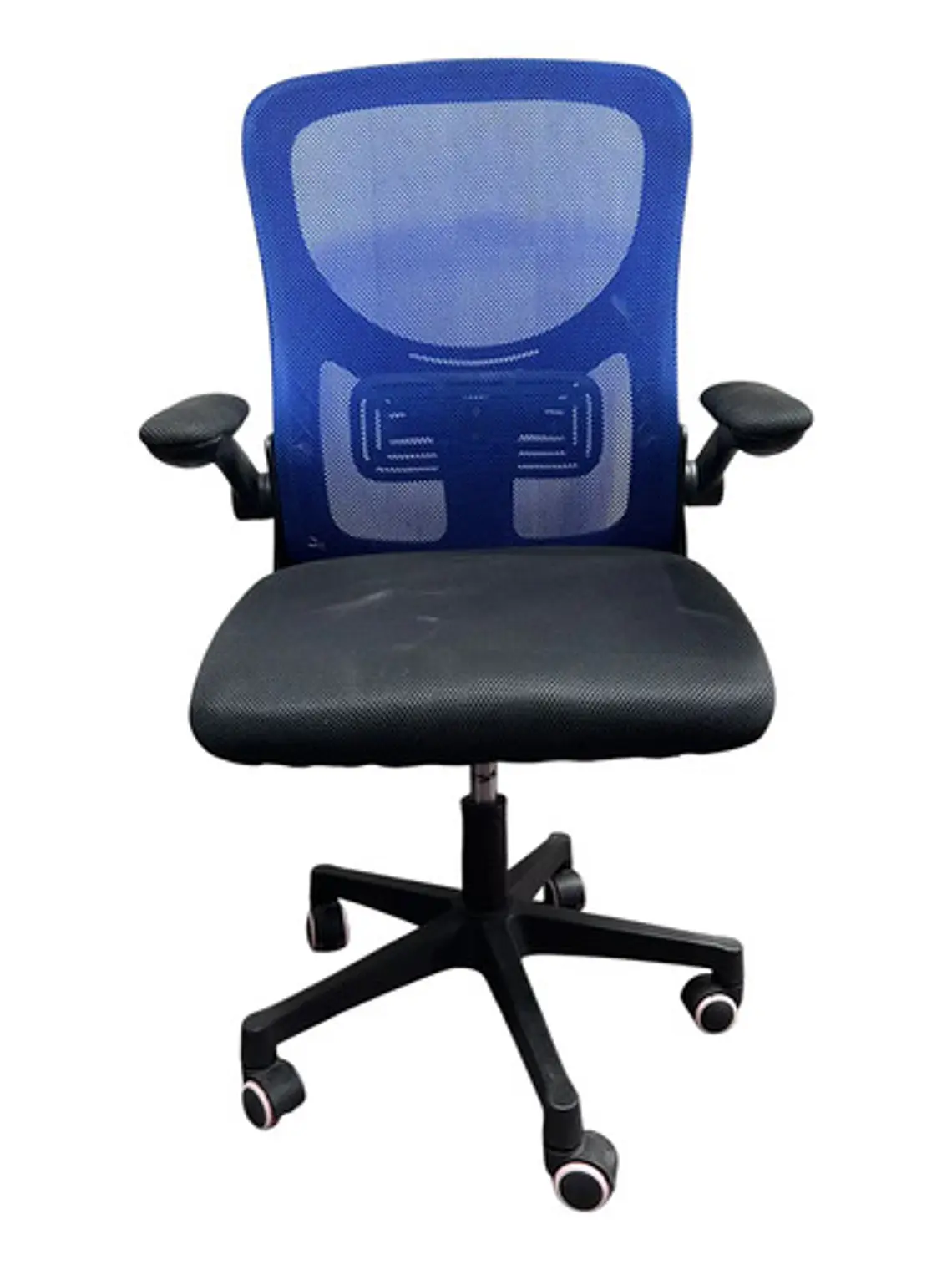 Silla Escritorio Oficina Premium 2308-4 Azul Respaldo Alto 6