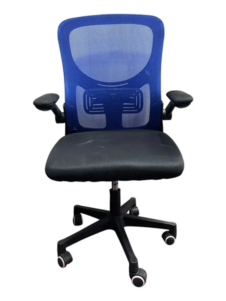 Silla Escritorio Oficina Premium 2308-4 Azul Respaldo Alto 6
