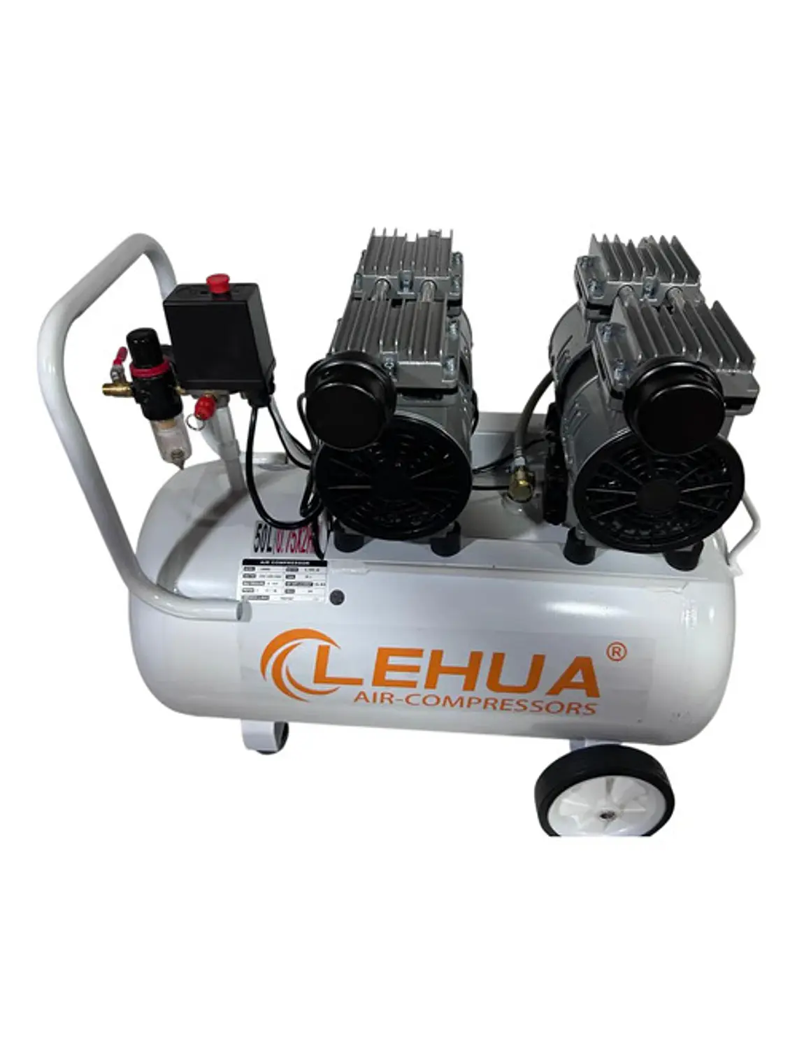 Compresor Silencioso Lehua 1,5 Hp 50lts Monofásico Lh5002 4