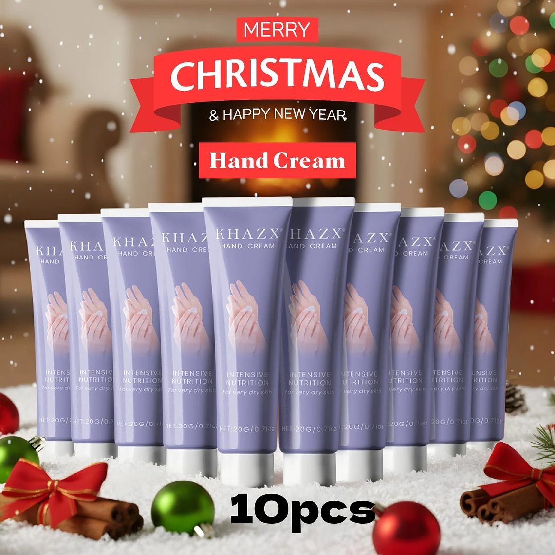 Regalo cálido de Navidad: Crema de manos con manteca de karité. De origen vegetal 1