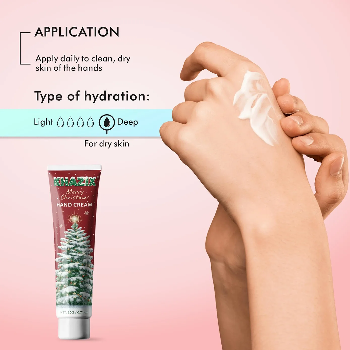 Regalo cálido de Navidad: Crema de manos con manteca de karité. De origen vegetal 2