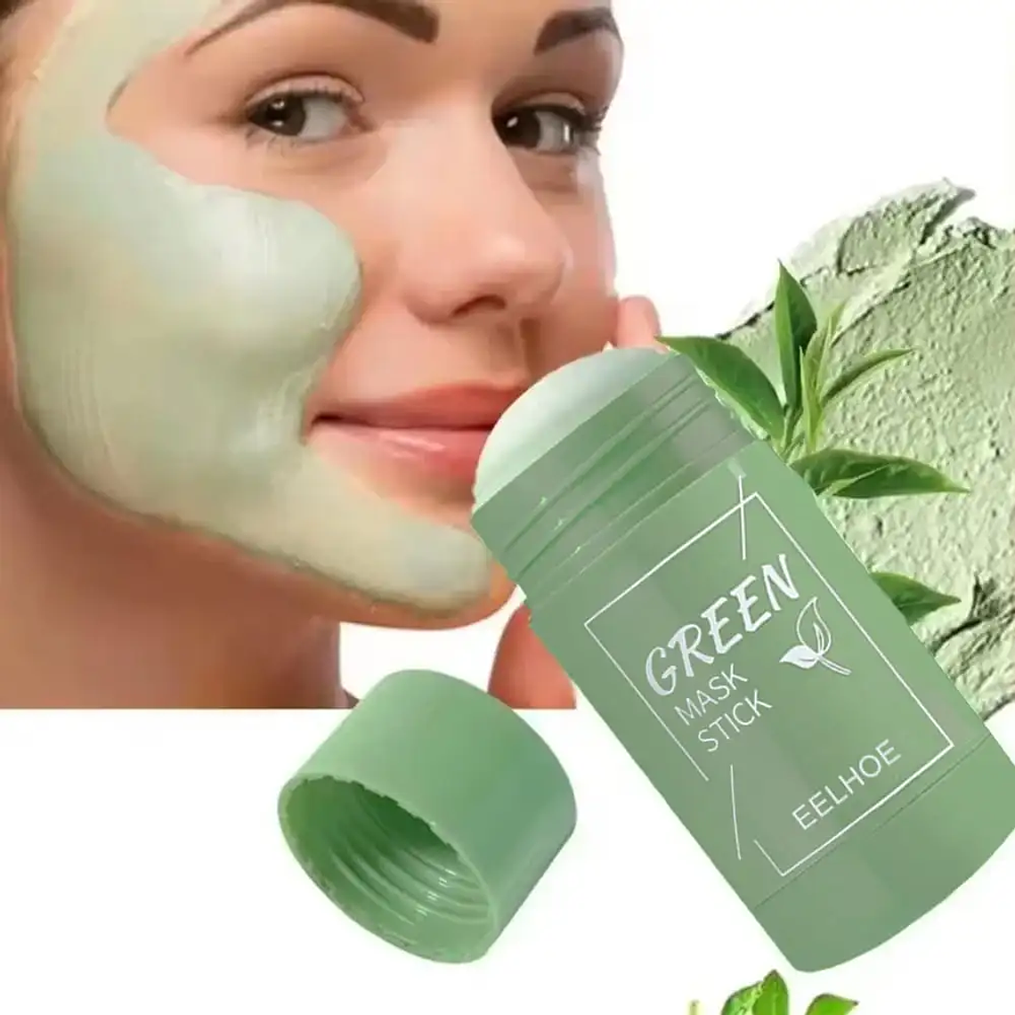  Mascarilla sólida de berenjena y té verde. Limpieza profunda. Control de grasa. Equilibrante 2