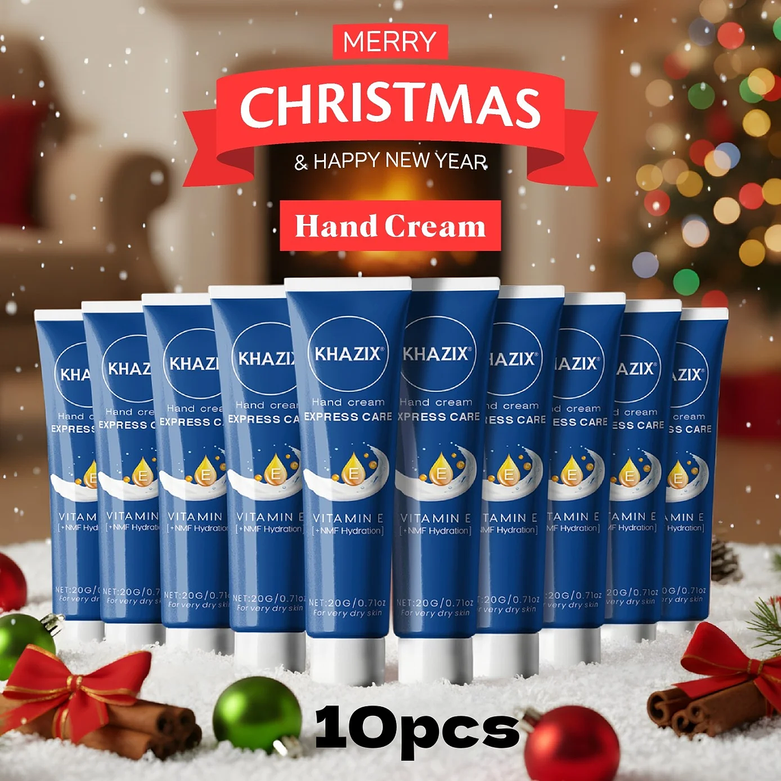 Regalo cálido de Navidad: Crema de manos con manteca de karité. De origen vegetal 1