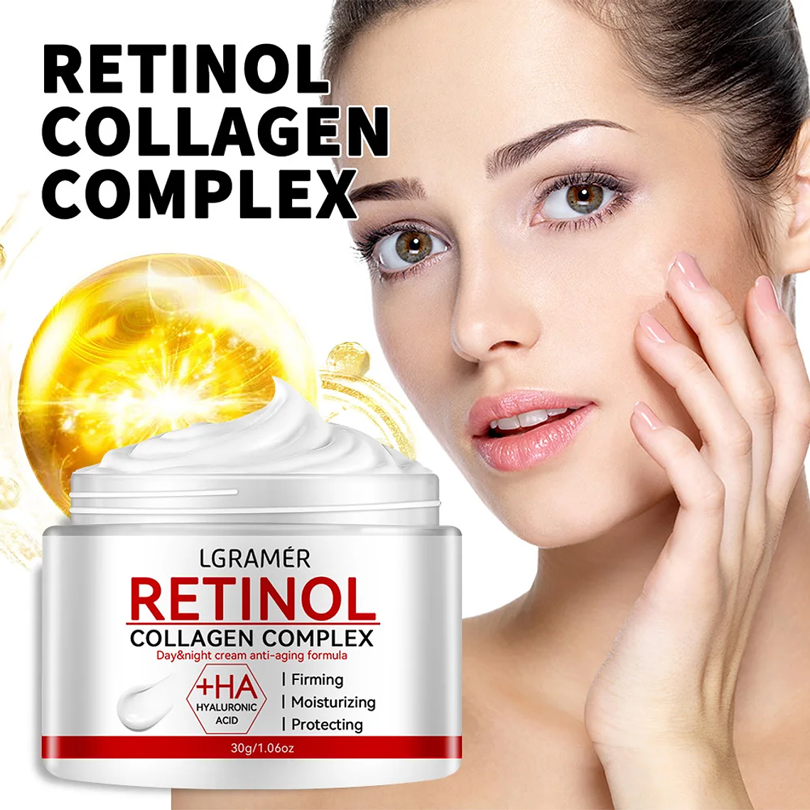  Crema reafirmante con retinol y colágeno para suavizar arrugas 2