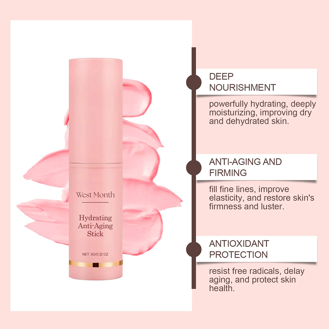 Barra de bálsamo multiusos con colágeno para eliminar arrugas 6