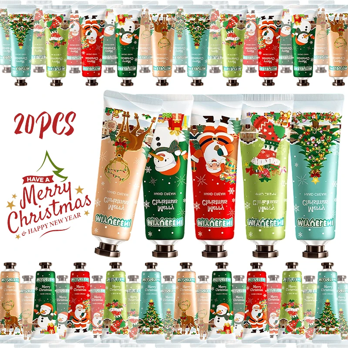 Set de regalo navideño de crema hidratante para manos 4