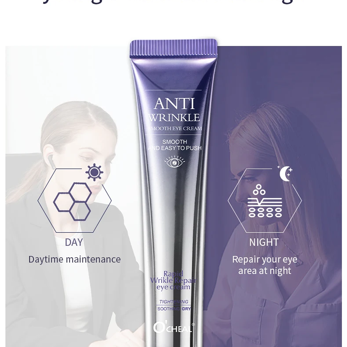 Crema de ojos antiarrugas y ojeras con rodillo masajeador 8