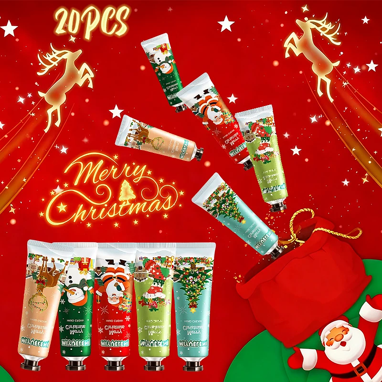 Set de regalo navideño de crema hidratante para manos 6