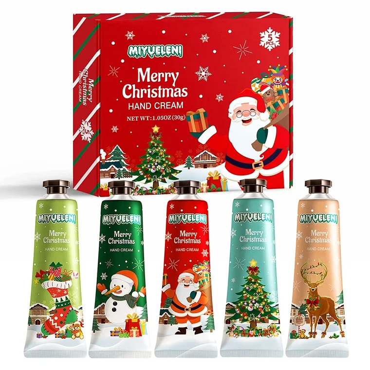 Set de regalo navideño de crema hidratante para manos 10
