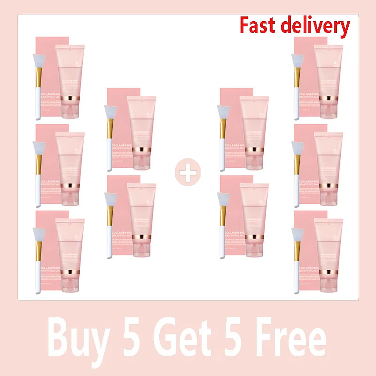 Mascarilla facial coreana de colágeno peel-off: elasticidad 7