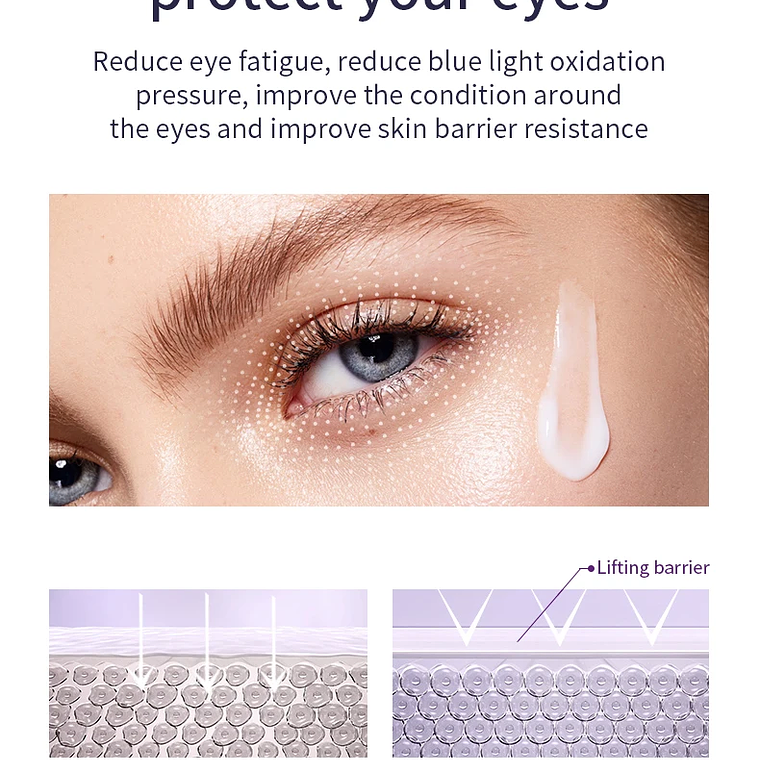 Crema de ojos antiarrugas y ojeras con rodillo masajeador 11